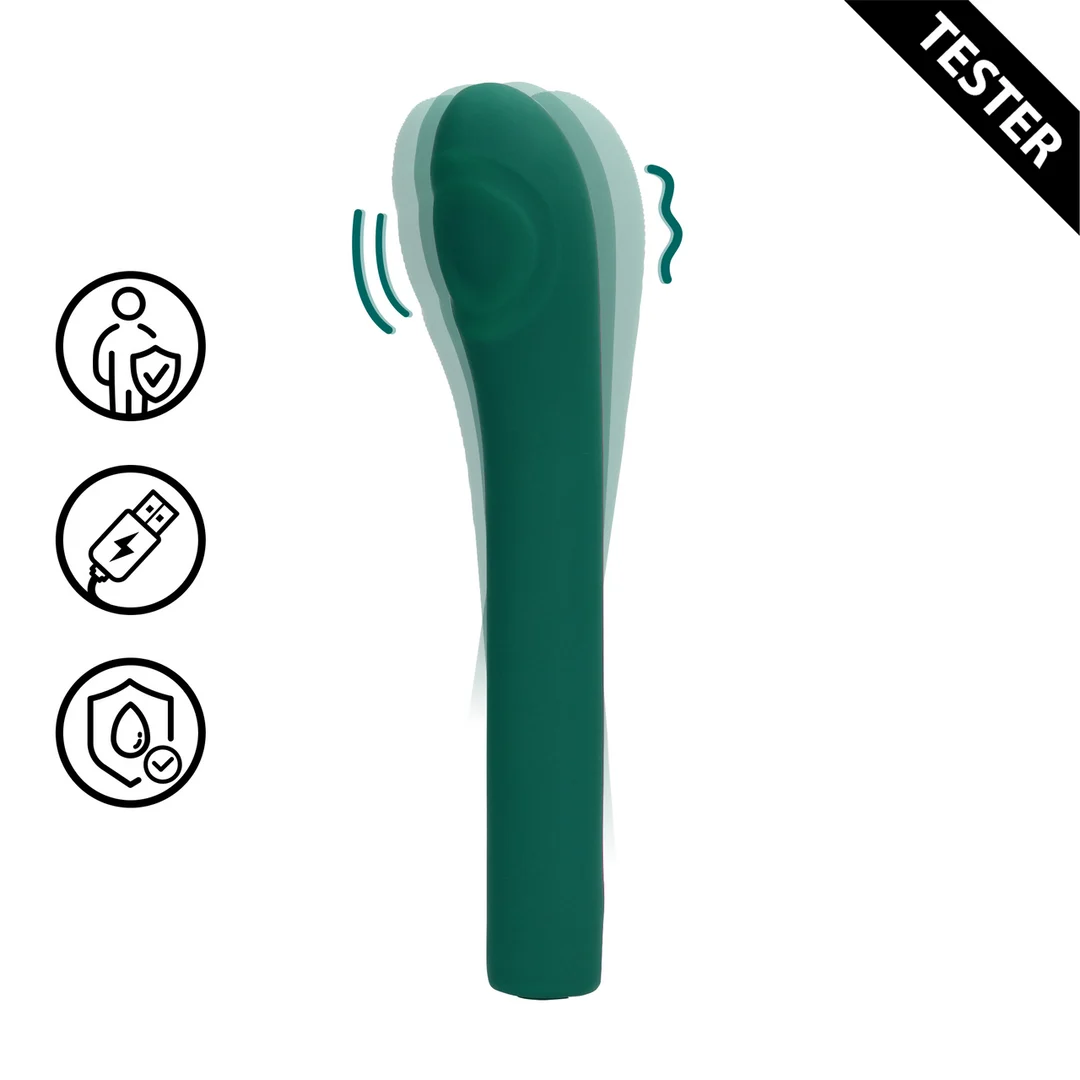 LOVE121GRNTEST Vibromasseur pour le point G à 7 modes – Testeur Loveline by Shots – Image 1