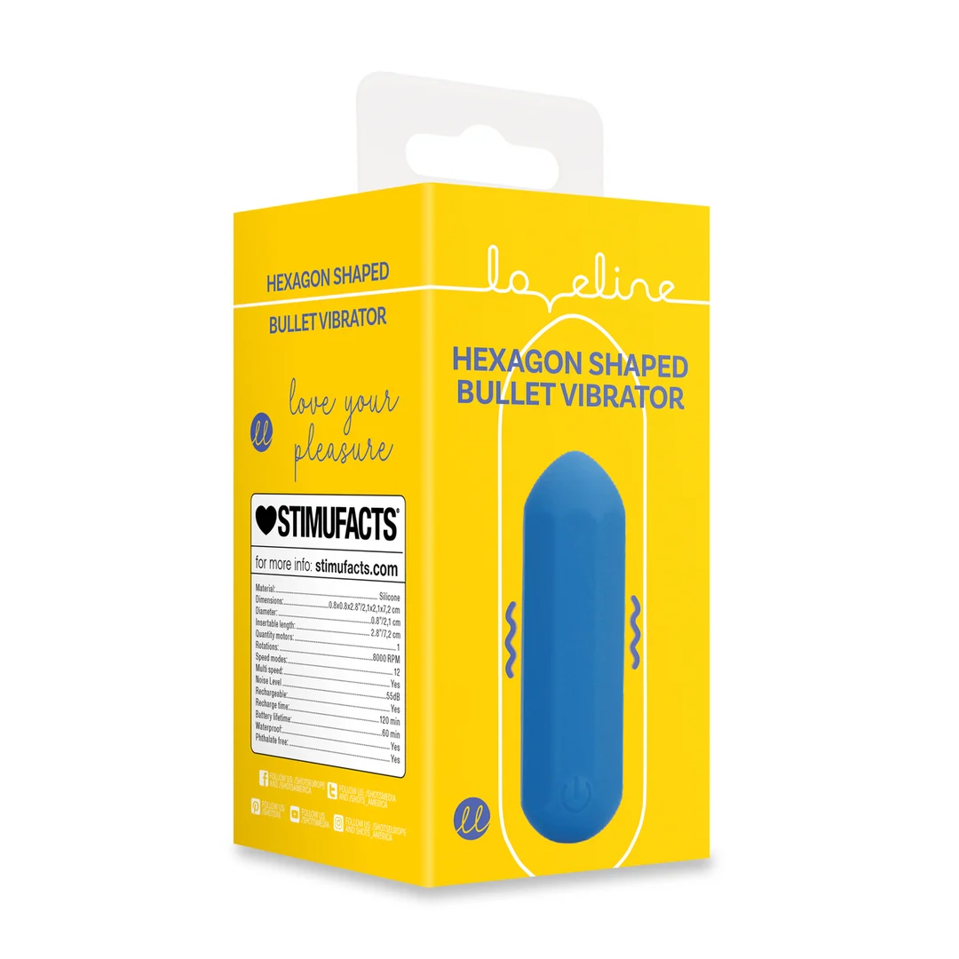 Vibromasseur bullet Loveline Hexagon – Image 1