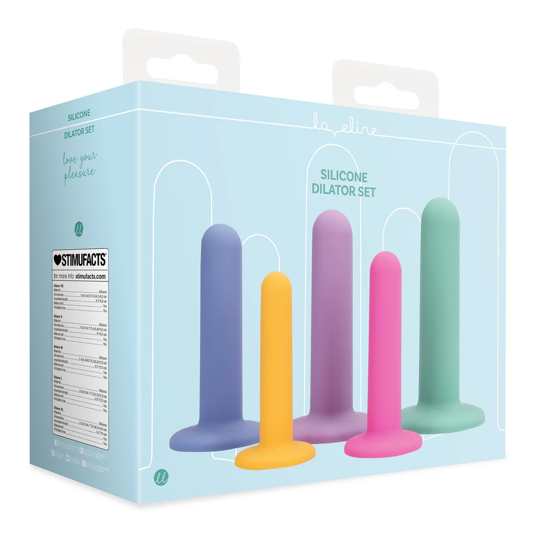 LOVE129MUL-2 Set de dilatateurs vaginaux en silicone Loveline by Shots, multicolore – Image 1