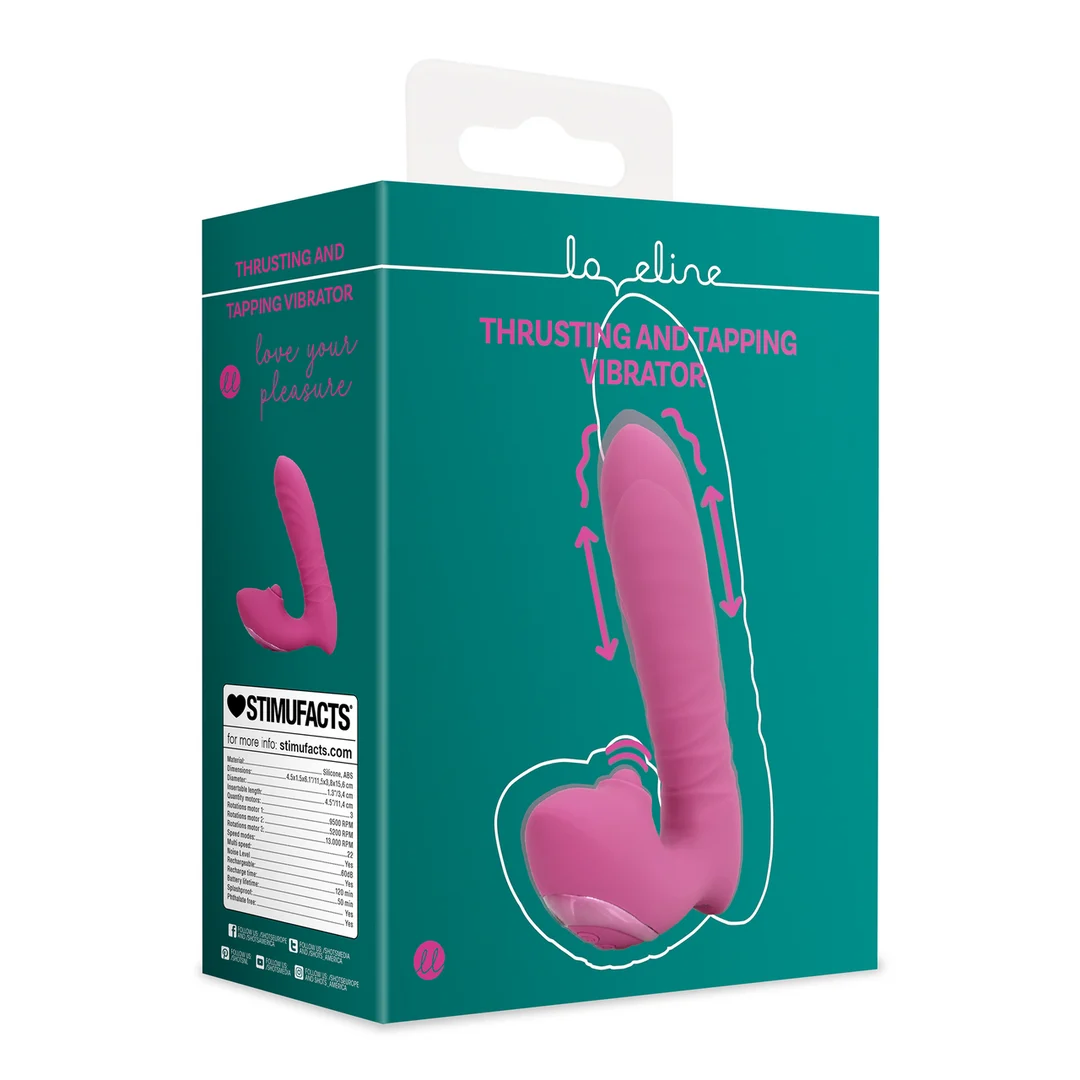 Vibromasseur point G à mouvements de poussée et de pulsation, Loveline by Shots, rose Loveline by Shots – Image 7