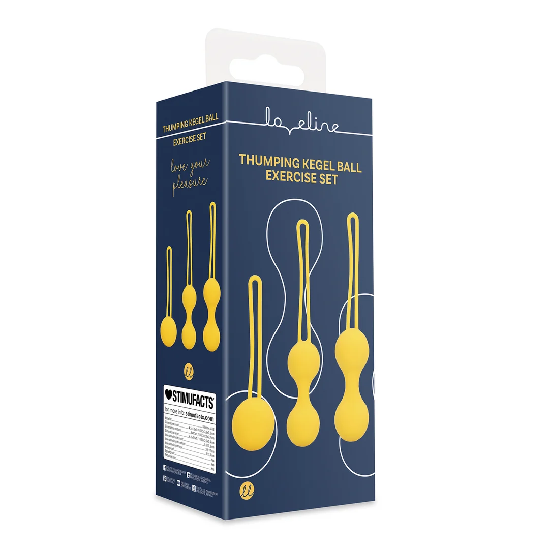 Set d’entraînement avec boules de Kegel · Jaune citron – Image 1