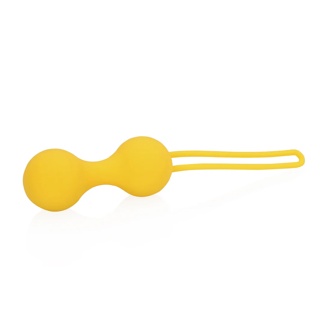 Set d’entraînement avec boules de Kegel · Jaune citron – Image 3