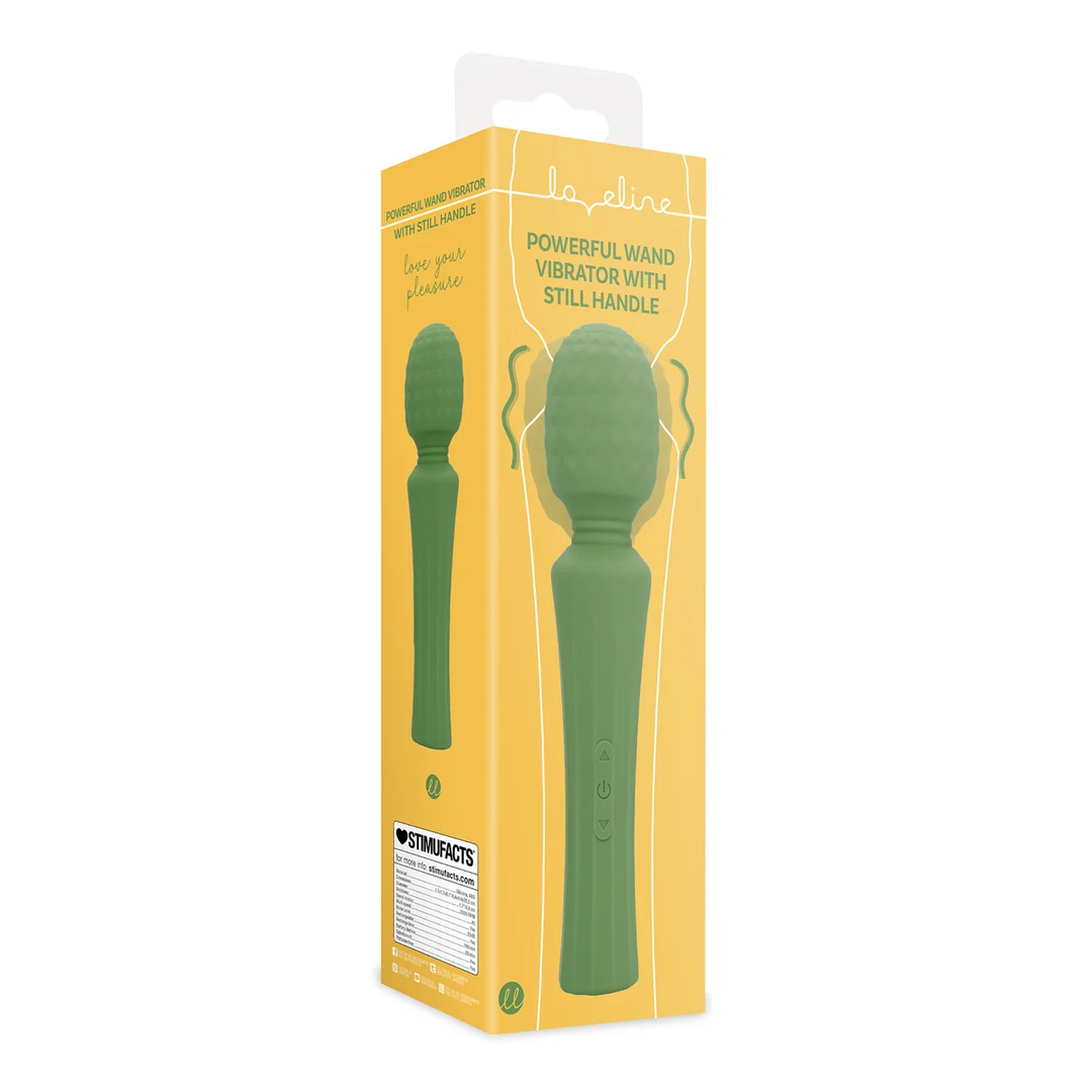 Vibromasseur wand, puissant masseur avec poignée silencieuse, Green Mumba (Loveline by Shots) – Image 7