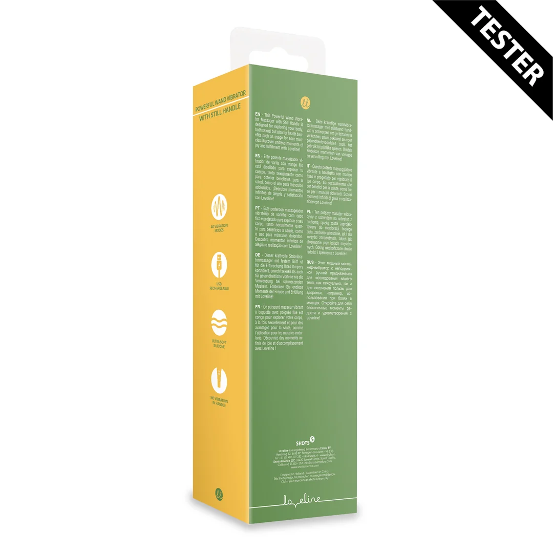 Vibromasseur wand, puissant masseur avec poignée silencieuse, Green Mumba (Loveline by Shots) – Image 1