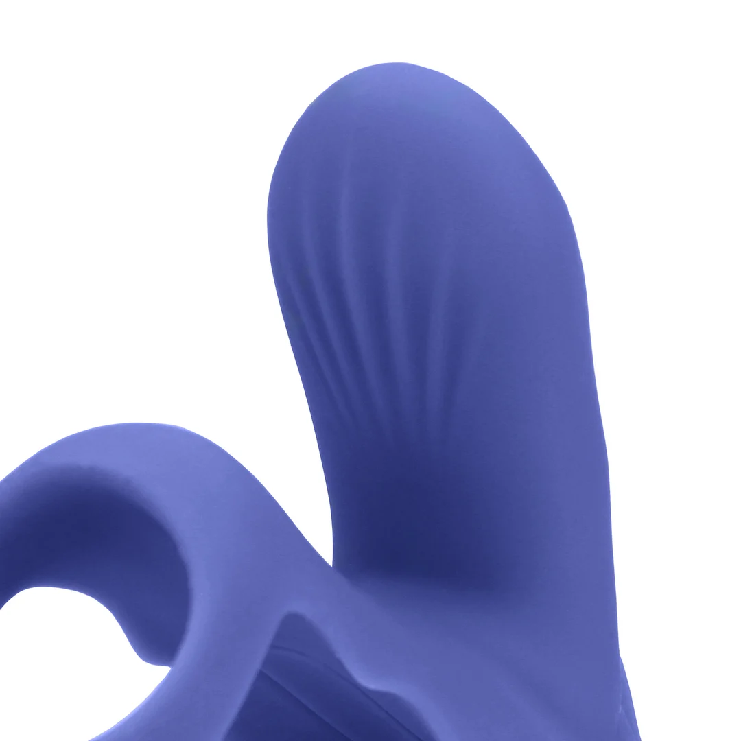Anneau pénien vibrant avec stimulation clitoridienne, Tamiya bleu, testeur – Image 11
