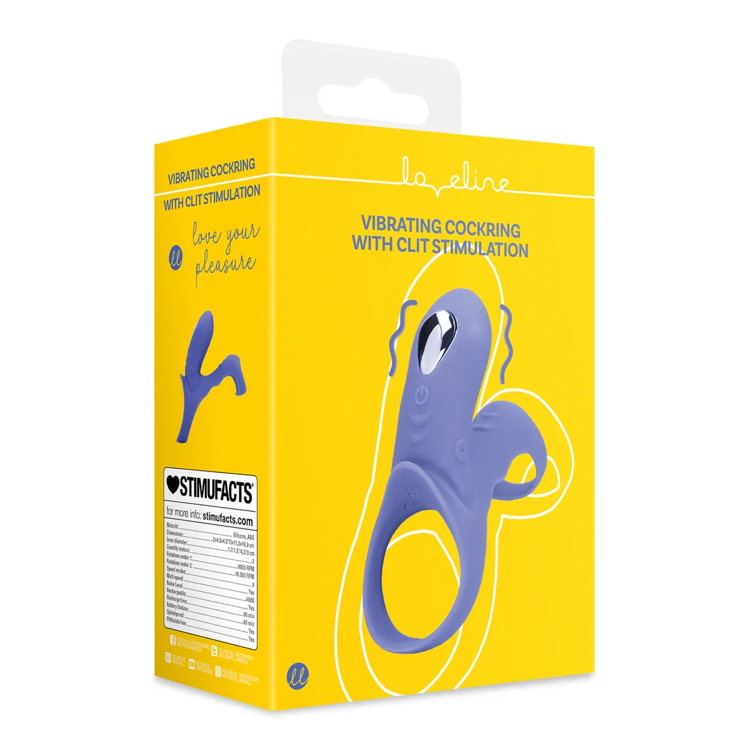 Anneau pénien vibrant avec stimulation clitoridienne, Tamiya bleu, testeur – Image 7