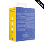 Anneau pénien vibrant avec stimulation clitoridienne, Tamiya bleu, testeur