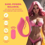 Vibrateur point G avec télécommande et 10 modes, Loveline rose, Loveline by Shots – Image 8