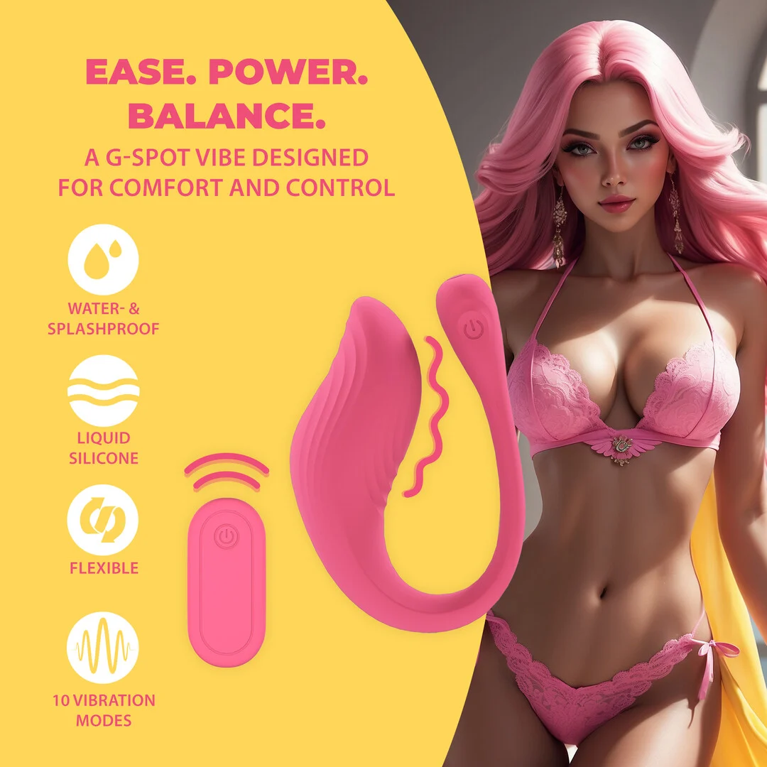 Vibrateur point G avec télécommande et 10 modes, Loveline rose, Loveline by Shots – Image 8