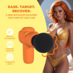 Mini vibromasseur · 10 modes et rechargeable · Loveline · orange Loveline by Shots – Image 7