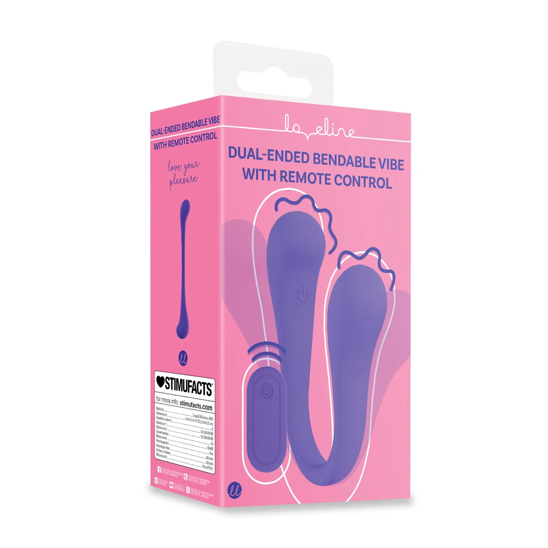 Vibromasseur duo avec télécommande – Testeur Loveline by Shots – Image 5