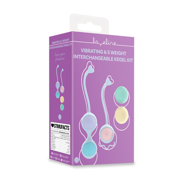 Set de Kegel vibrant Loveline by Shots avec 5 poids interchangeables