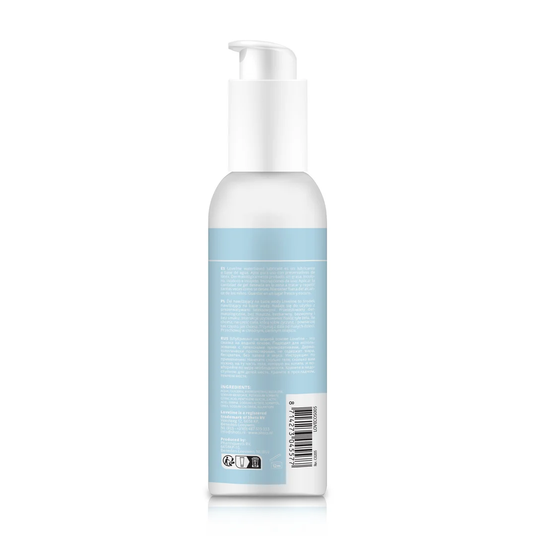 Lubrifiant à base d’eau – testé dermatologiquement, sans matières grasses et incolore – 150 ml – Loveline by Shots – Image 4