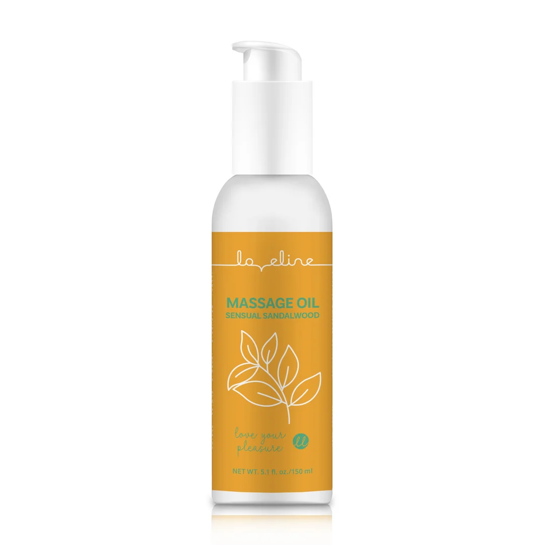 Huile de massage érotique, parfum sensuel de bois de santal, Loveline by Shots, 150 ml, échantillon – Image 5