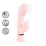 Vibromasseur rabbit à reliefs pour le point G, 10 modes, Loveline rose, Loveline by Shots – Image 6