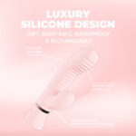 Vibromasseur rabbit à reliefs pour le point G, 10 modes, Loveline rose, Loveline by Shots – Image 5