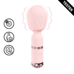 Vibromasseur wand · 10 modes · Loveline Velour Roze (Tester) Loveline by Shots