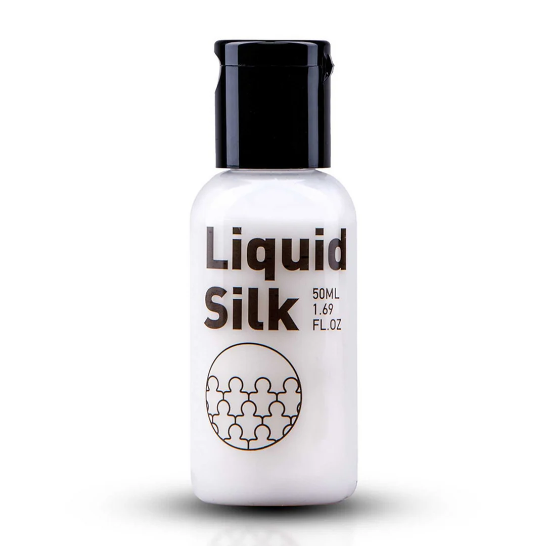 Lubrifiant à base d’eau, lubrifiant premium avec une touche de silicone, sans parfum et sans goût, 250 ml, Liquid Silk – Image 2