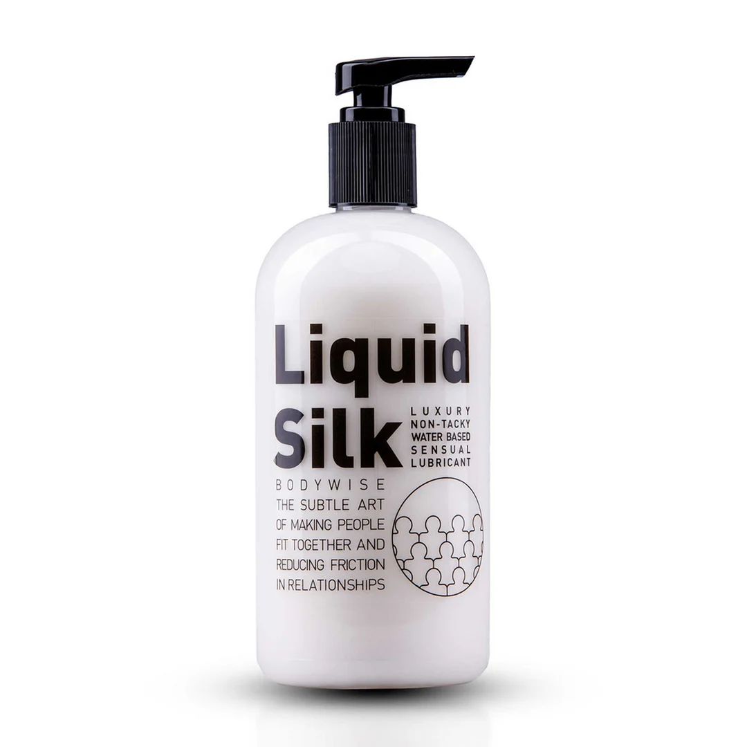 Lubrifiant à base d’eau, lubrifiant premium avec une touche de silicone, sans parfum et sans goût, 250 ml, Liquid Silk – Image 3