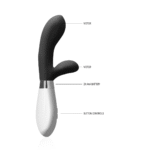 Stimulateur clitoridien et vibromasseur Luna Achilles, noir – Image 2