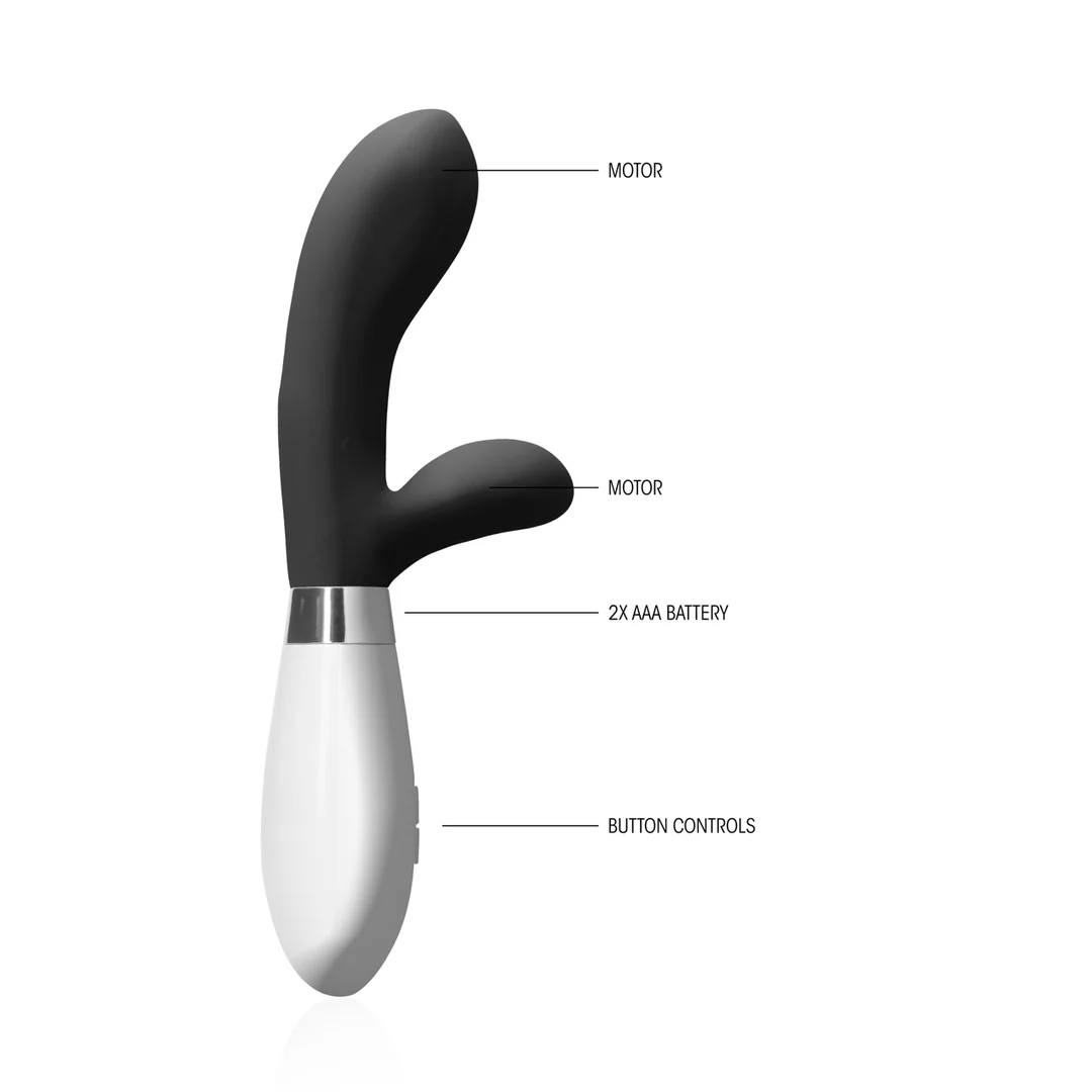 Stimulateur clitoridien et vibromasseur Luna Achilles, noir – Image 2