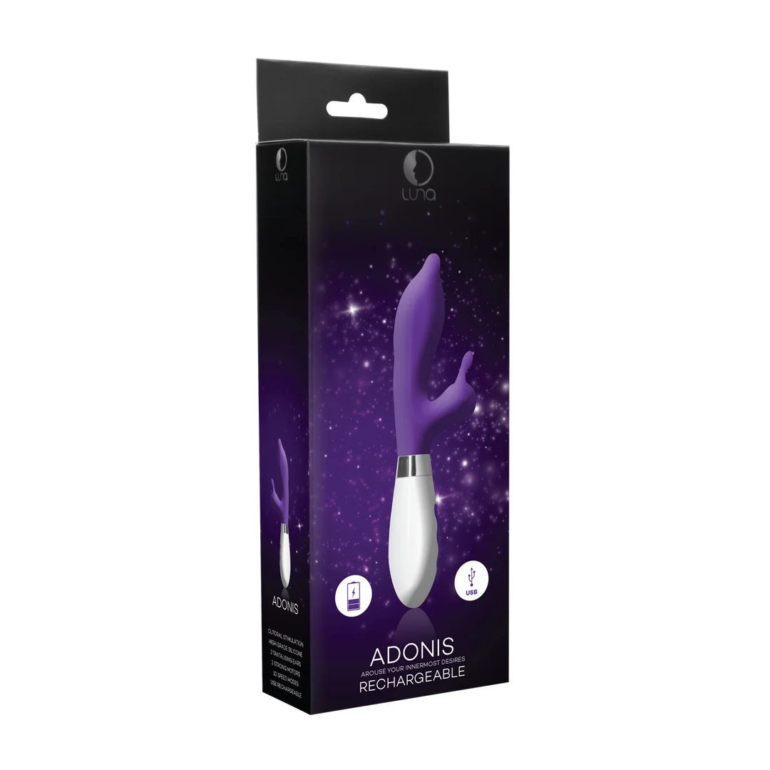 LUNA022PUR-2 Vibromasseur rabbit Luna by Shots Adonis – Image 1