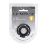Anneau pénien Levelz en silicone liquide noir