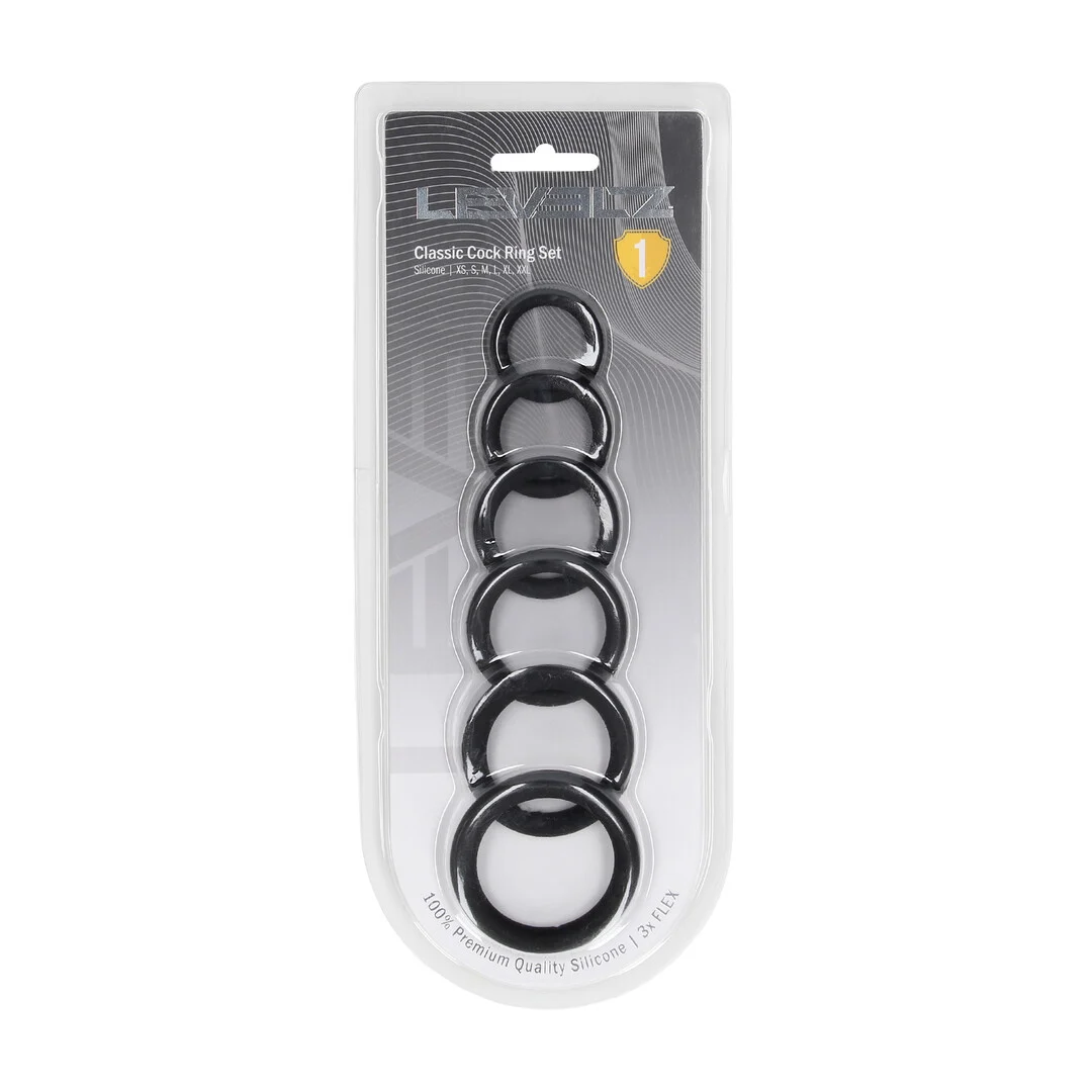 Set d’anneaux péniens Levelz by Shots en silicone – Image 1