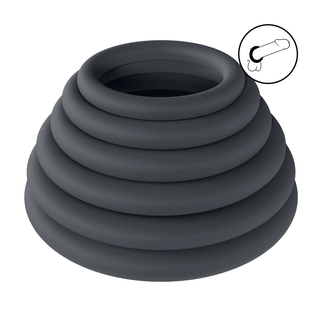 Set d’anneaux péniens Levelz by Shots en silicone – Image 6