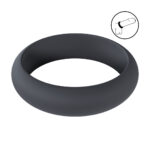 Anneau pénien en silicone Levelz Wide O noir – Image 6