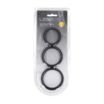 Set d’anneaux péniens en silicone Wide O Levelz by Shots