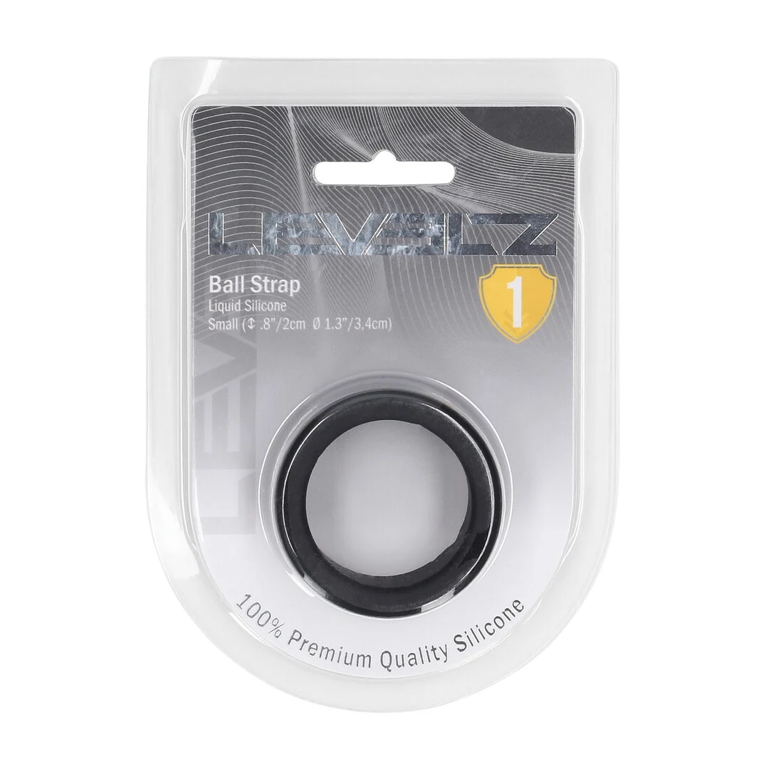 LVL01-0017BLK-2 Sangle pour testicules en silicone liquide Levelz – Image 1