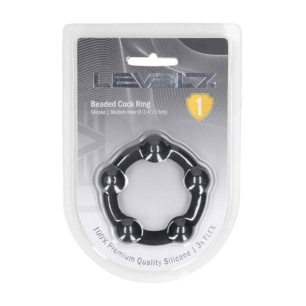 Cockring Levelz en silicone à billes