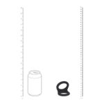 Anneau pénien en silicone Levelz Double O, noir – Image 6