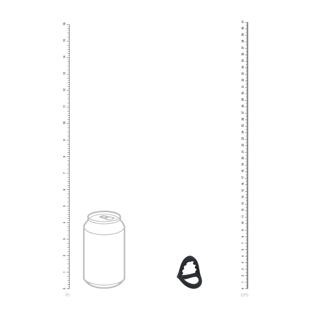 Anneau pénien et testiculaire en silicone Levelz Tri O – Image 5