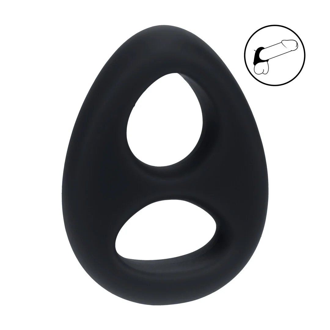 Anneau pénien et testiculaire double en silicone Levelz – Image 5