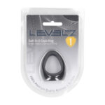 Cockring en silicone Levelz Tri O noir