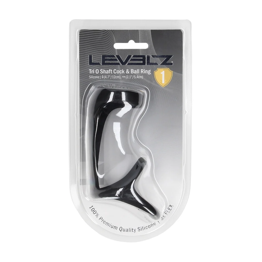 LVL01-0042BLK-2 Anneau en silicone Levelz Tri O – Image 1