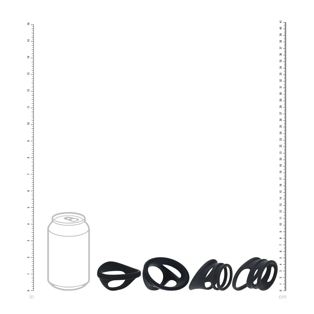 Set d’anneaux pénien et testiculaire en silicone Levelz – Image 6
