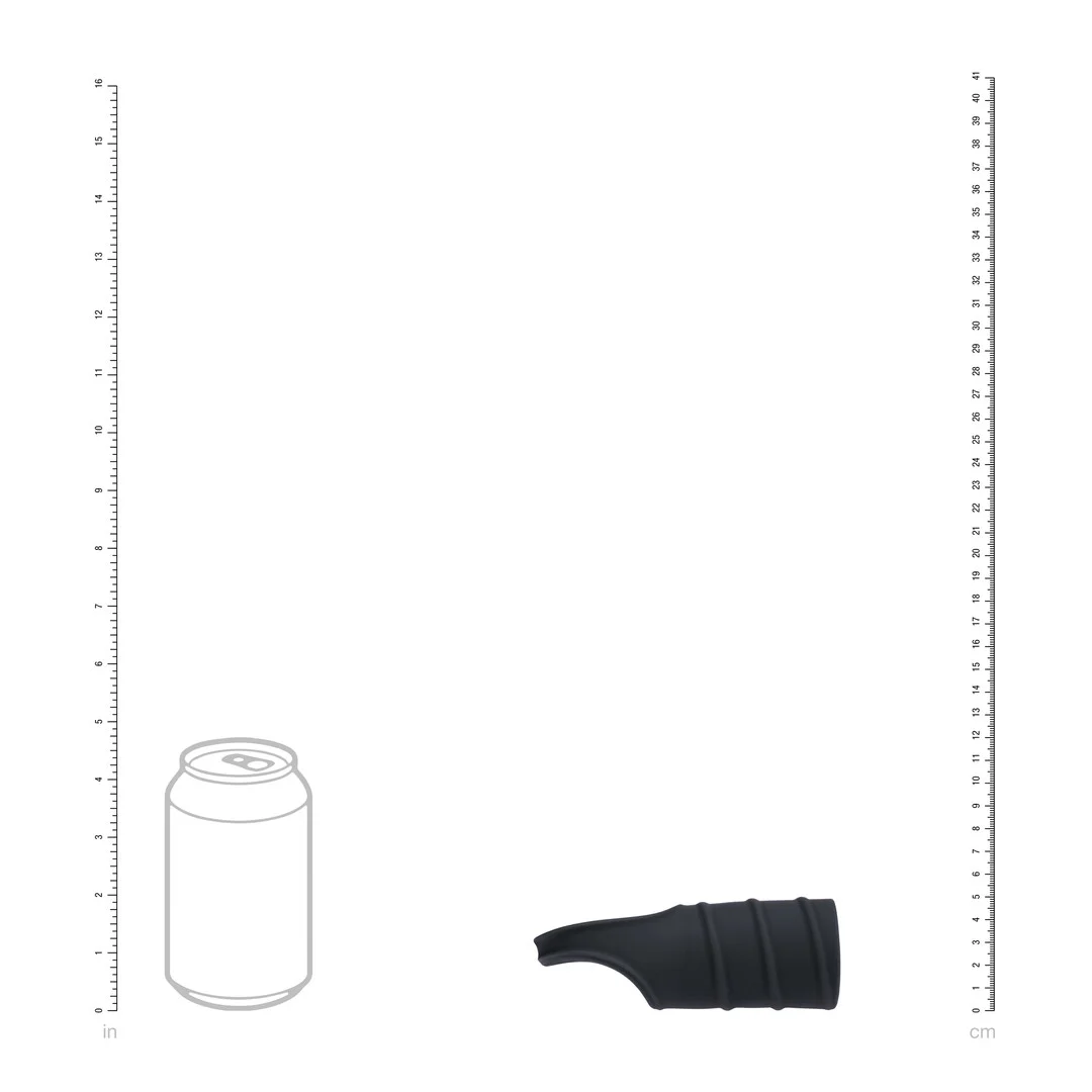 Cockring en silicone et gaine nervurée noire Levelz by Shots – Image 4
