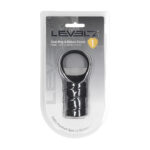 Cockring en silicone et gaine nervurée noire Levelz by Shots