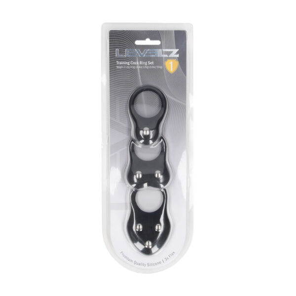 Bague pénienne d’entraînement Levelz en silicone, lot de 3