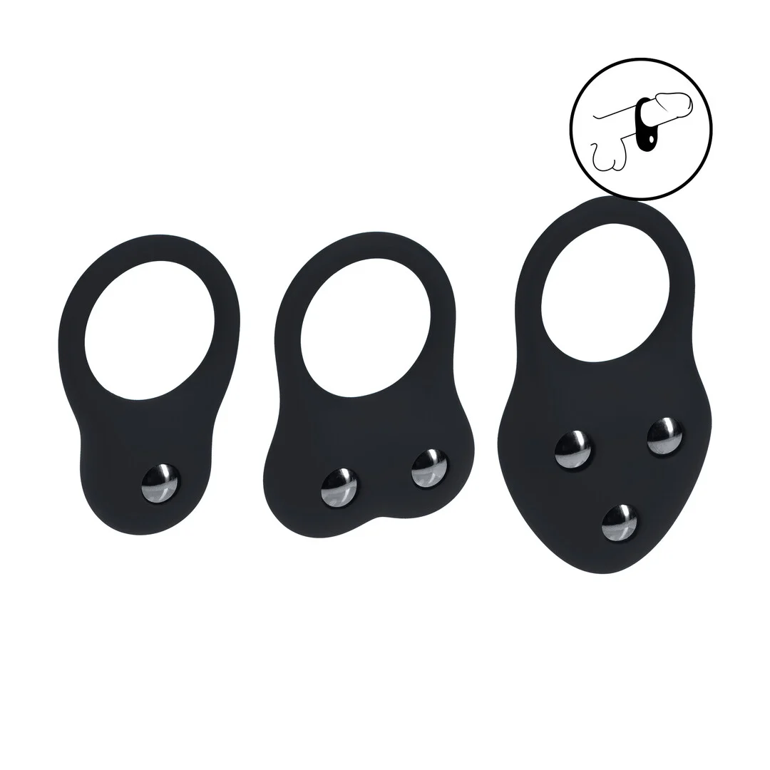 Bague pénienne d’entraînement Levelz en silicone, lot de 3 – Image 6