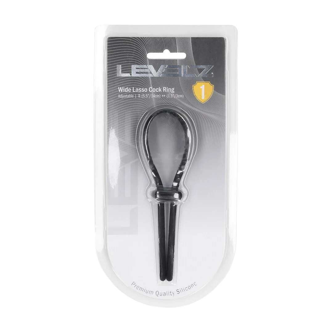 LVL01-0053BLK-2 Bague pénienne réglable Levelz en silicone – Image 1