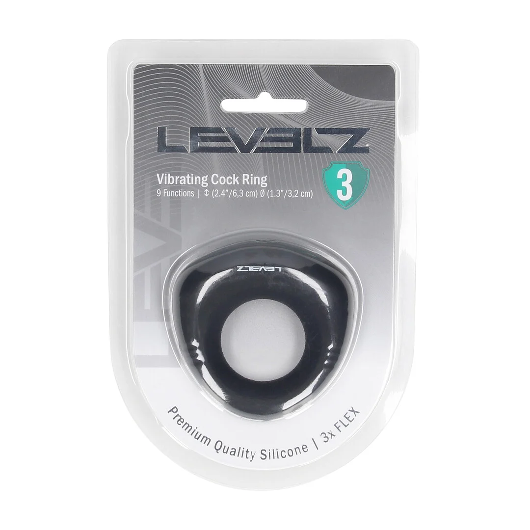 LVL03-0003BLK-2 Anneau pénien vibrant Levelz – Image 1