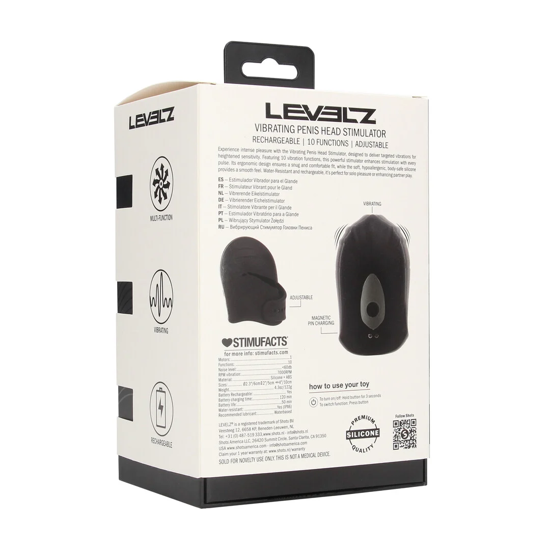 Stimulateur vibrant réglable Levelz pour gland – Image 2