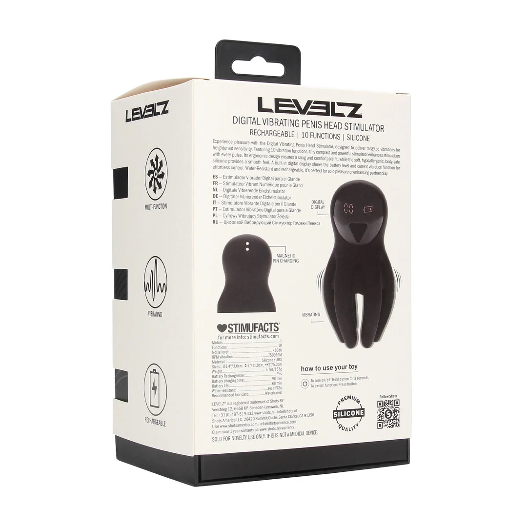 Stimulateur vibrant du gland à tentacules Levelz by Shots – Image 2
