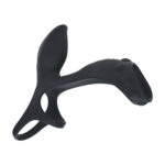 Anneau vibrant en silicone Levelz pour pénis et testicules avec boucle pour la base – Image 3