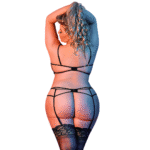 Ensemble Magic Silk avec soutien gorge, porte jarretelles et string – Image 10