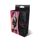 Body dos nu en dentelle, décolleté plongeant en V et string pour un look sensuel – Exposed – Image 7